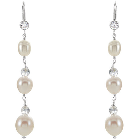 s > Pearl & Crystal > Freshwater > Silver > Sterling