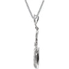 Necklace > 18" > Leaf > Infinity-Inspired > Diamond > 1/10 CTW