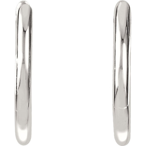 Earrings > Hinged > Tube > Round