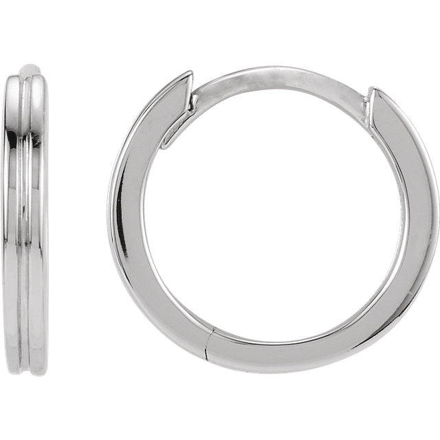 Earring > Hoop > Grooved > Fashion > Metal