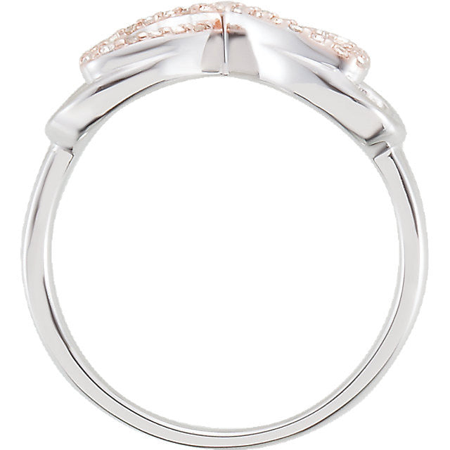 Ring > Diamond > 1/8 CTW > Center > Plated > Rose > with