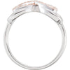 Ring > Diamond > 1/8 CTW > Center > Plated > Rose > with