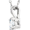 Necklace > Solitaire > Moissanite > Created