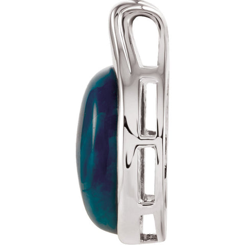 Pendant > Cabochon > Apatite > Opaque > 16x12mm