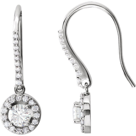 Earrings > Diamond > 3/8 CTW > Moissanite > Created
