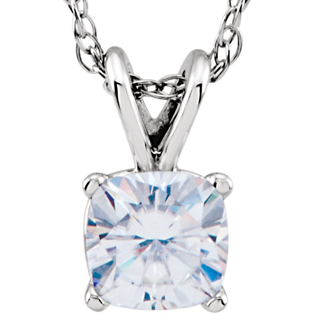 Necklace > Solitaire > Moissanite > Created