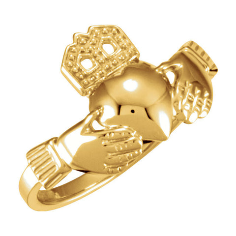 Ring > Claddagh > Ladies > 12x14mm