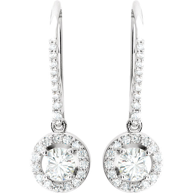 Earrings > Diamond > 3/8 CTW > Moissanite > Created