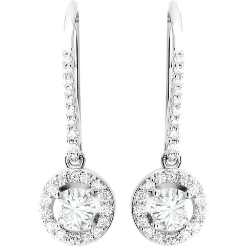 Earrings > Diamond > 3/8 CTW > Moissanite > Created