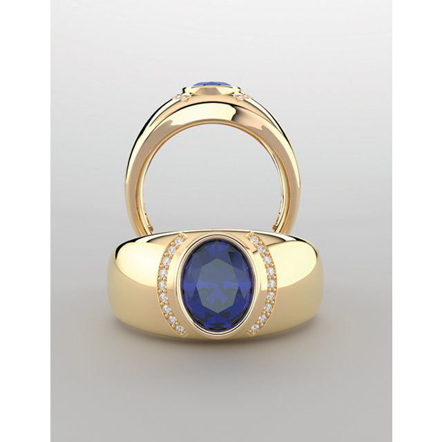 Ring > Diamond > CTW > 1/Garnet & 1 > Mozambique