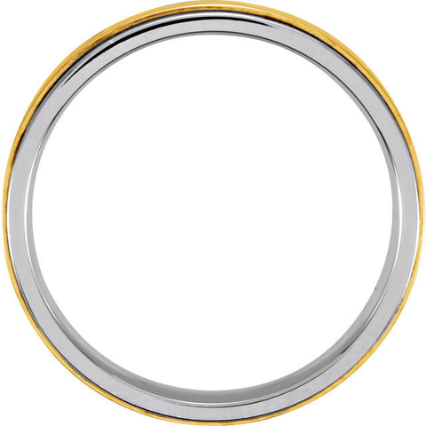 Band > Fit > Comfort > Two-Tone > 5mm > Yellow > Silver & 10kt > Sterling