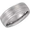 Band > Satin & Ridged > 8mm