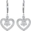 Earrings > Back > Lever > Heart > Diamond > .06 CTW