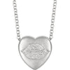 Necklace > Heart > "Love" > Diamond > .01 CTW