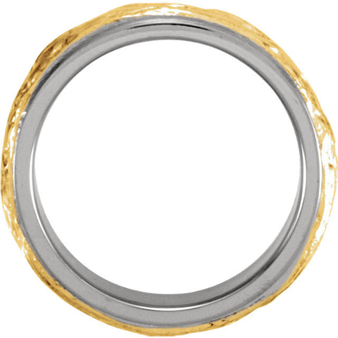 Band > Hand-Engraved > 7mm > Two-Tone > 14kt