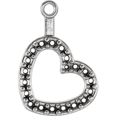 Jackets > Earring > Heart > Diamond > 1/5 CTW