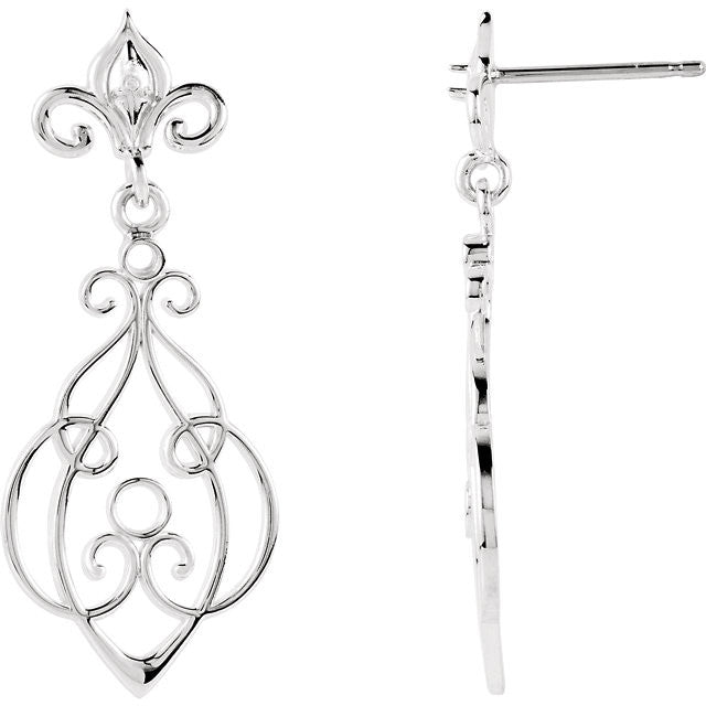 s > Diamond > .025 CTW > & > Ruby > Post > White > 14kt > with > Silver > Sterling