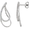 Earrings > Paisley > Diamond > 3/4 CTW