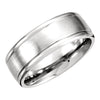 Finish > Satin > with > Band > Carved > Fancy > 8mm