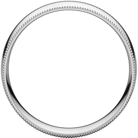 Band > Milgrain > Fit > Comfort > Light > 6mm
