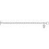 Bracelet > 7.5" > on > Charm > Heart > "Love" > Diamond > .01 CTW
