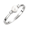 Ring > Pearl & Diamond > Cultured > Akoya > 4.5mm