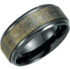 Design > Laser > with > Band > Ridged > 8mm > Black