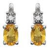 Earrings > Accented > Diamond > .02 CTW > & > Sapphire > Pink > Created