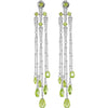 Earrings > Zirconia > Peridot & Cubic