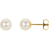 Earrings > Pearl > Cultured > Akoya > White > 6mm