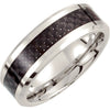 9.5 > Band > Inlay > Fiber > Carbon > Black > 8mm