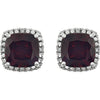 > Earrings > Diamond > .06 CTW > & > Onyx
