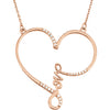 Necklace > 18" > Design > Infinity > Heart > "Love" > Diamond > 1/8 CTW