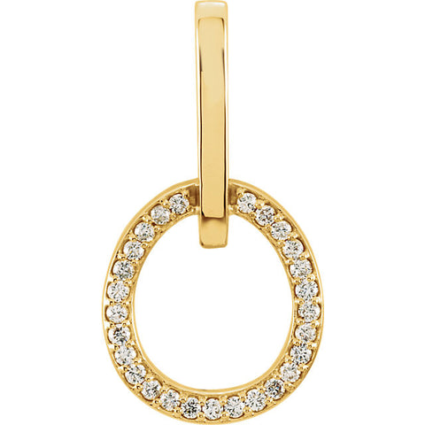 Pendant > Diamond > Oblong > 1/4 CTW