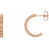 Earrings > Hoop > Diamond > 5/8 CTW