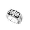 Ring > Diamond > Black & White > Men's > 3/4 CTW