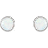 Earrings > Bezel > Opal > Round > 5mm
