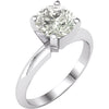 Ring > Moissanite > Created > Round > 8mm