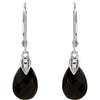 Earrings > Diamond > .025 CTW > & > Quartz > Smoky