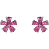 Earrings > Sapphire > Pink > Created > Chatham®