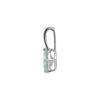 Pendant > Aquamarine & Diamond > Genuine