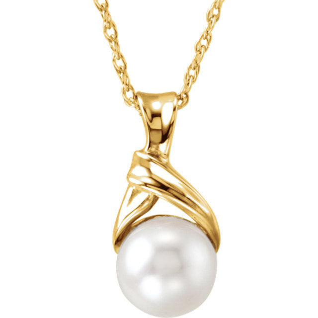 Necklace > 18" > Pearl > Cultured > Akoya > 6mm