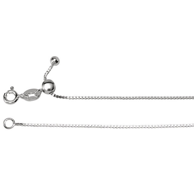 Chain > 22" > Box > Adjustable > .75mm