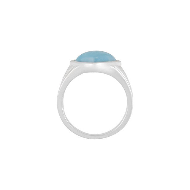 Ring > Larimar > Genuine