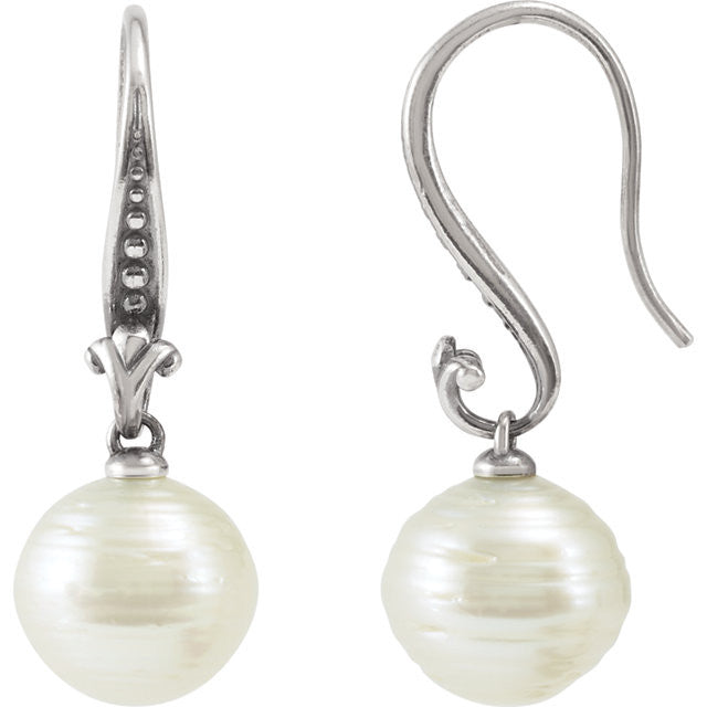 Semi-Earrings or Semi > Pearl > Cultured > Sea > South