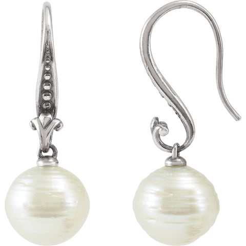 Semi-Earrings or Semi > Pearl > Cultured > Sea > South