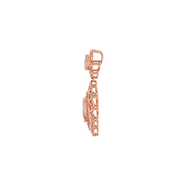 Pendant > Tourmaline > Morganite & Pink > Genuine