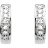 Earrings > Hoop > Diamond > 1/6 CTW