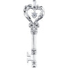 Necklace > 18" > Heart > Design > Key > Zirconia > Cubic > Love® > Universal