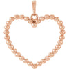 Pendant > Heart > Beaded